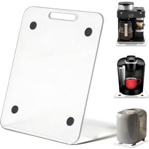 Appliance Slider for Coffee Maker, Acrylic Sliding Tray for Kitchen Countertop, Non-Slip Counter Mat for Small Appliances, 10.6" W x 14" D