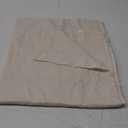 KGORGE Natural Linen Shower Curtain for Bathroom - Linen Blend Button Hole Semi Sheer Lightweight Waterproof Shower Curtains for Bathtub, 72 x 78 inches Long, Hooks Included