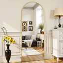 58"x18" Arched Full Length Mirror, Full Body Mirror, Gold