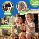 Farm Animals Toy Set, 12 Realistic Small Animal Figurines with Pets, Livestock, Poultry for Kids Ages 3+, Educational Learning Playset for Toddlers Boys Girls