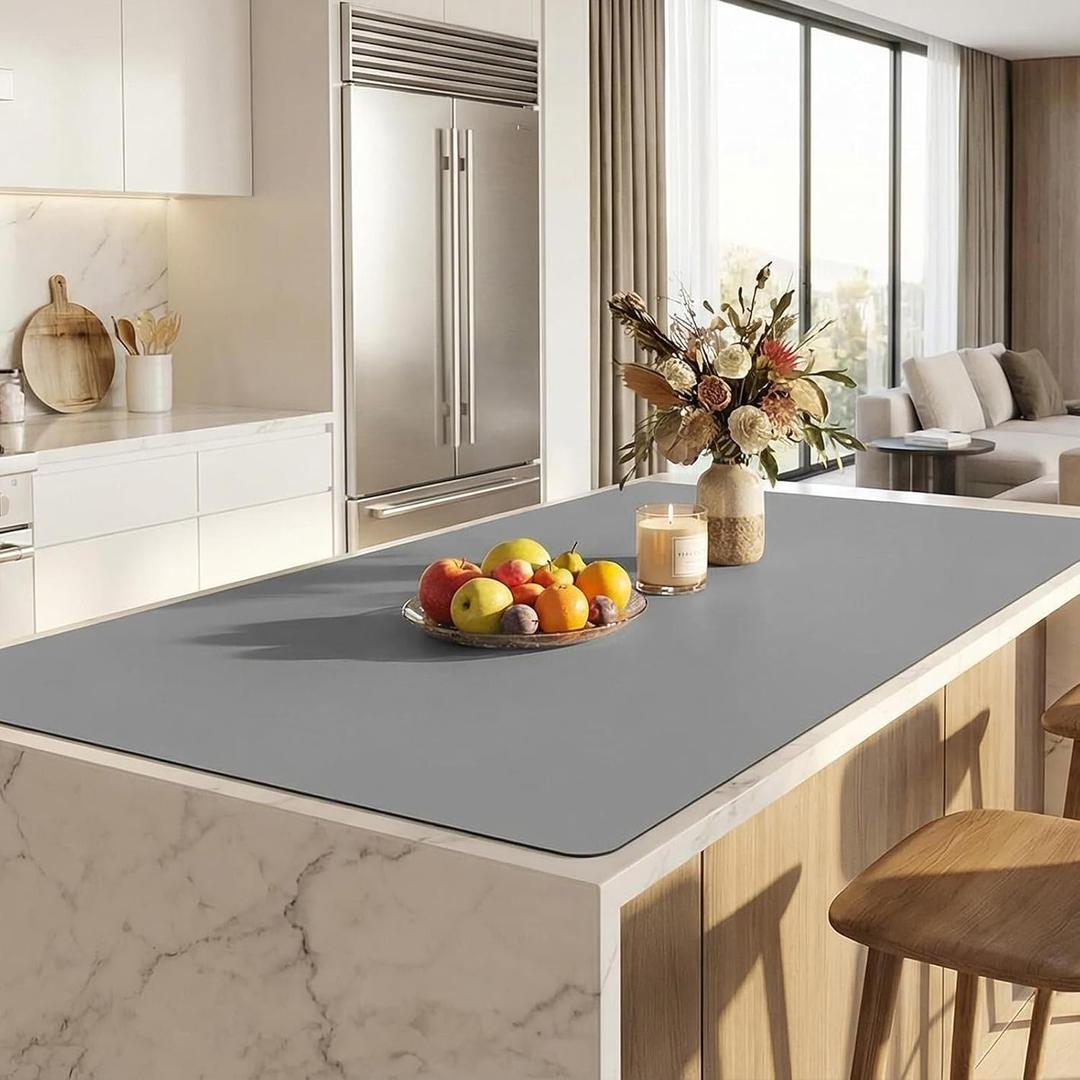 Silicone Mat 3FT x 5FT (90x150cm), Gray, 59.1"L x 35.5"W
