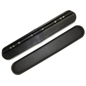 Wheelchair Armpad, Full Length, Black Base, Black Upholstered, 14" L x 2" W, TAG543001 (14")