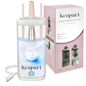 Electric Makeup Brush Cleaner Machine, Ultimate Efficient Automatic Cleaner for All Types of Makeup Brushes