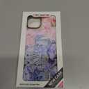 for iPhone 12 Case, Coastal Vintage Collage Pattern, Military-Grade Drop Protection, Vintage Seaside Soft Slim TPU Protective Cover with Camera Protection for Girls (PlumeriaSea)