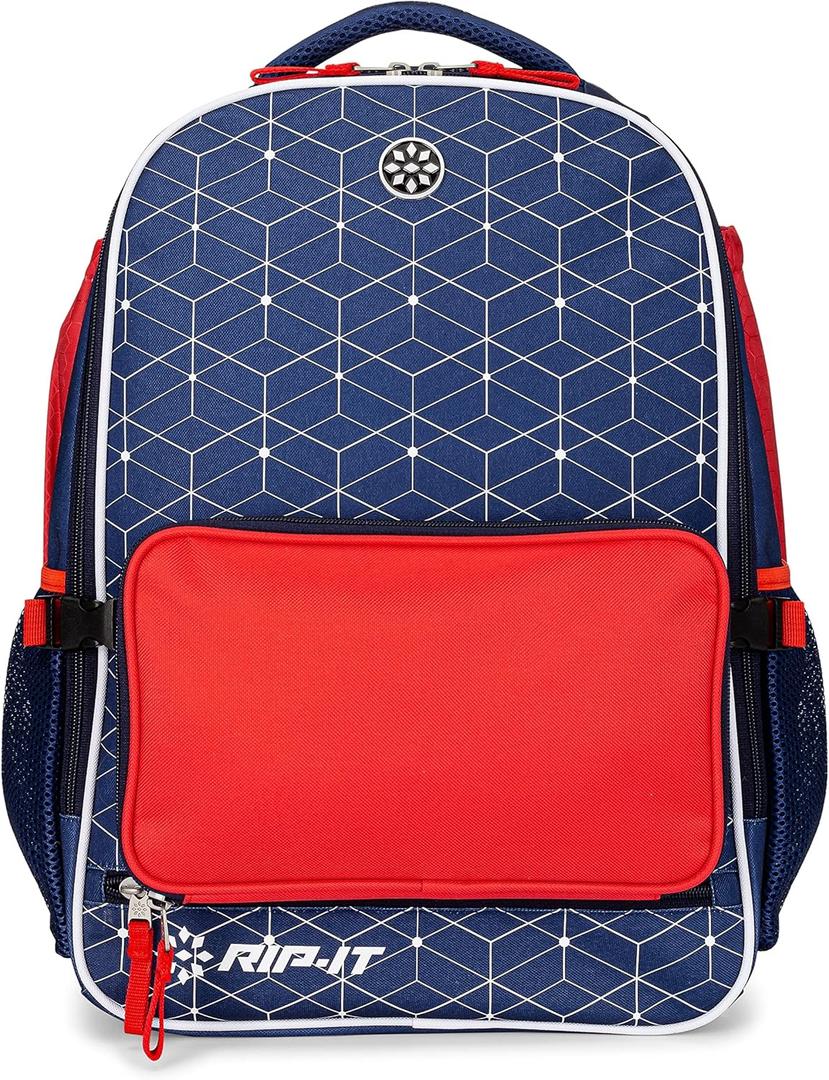 RIP-IT Gameday Softball Backpack 2.0 (Large, Navy/Red/White)
