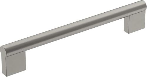 Amerock | Cabinet Pull | Satin Nickel | 6-5/16 inch (160 mm) Center-to-Center | Versa | 1 Pack | Drawer Pull | Cabinet Handle | Cabinet Hardware Amerock | Cabinet Pull | Satin Nickel | 6-5/16 inch (160 mm) Center-to-Center | Versa | 1 Pack | Drawer Pull | Cabinet Handle | Cabinet Hardware