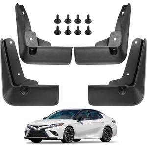 BDFHYK Mud Flaps Splash Guards 4PCS Front & Rear Side Mud Guards Compatible with Toyota Camry SE XSE 2018-2022