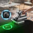 Teant Bed Mattress Vacuum, 18 kPa & Green Light Dust Detection, MV-Grey