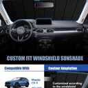Windshield Sun Shade for Mazda CX-5 2017-2025, Vehicle-Specific Design