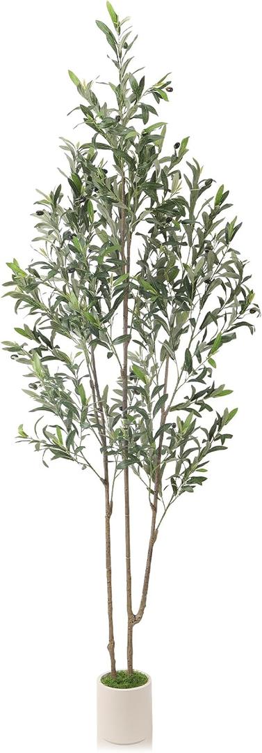 Alupssuc 6ft Artificial Olive Tree with Green Moss