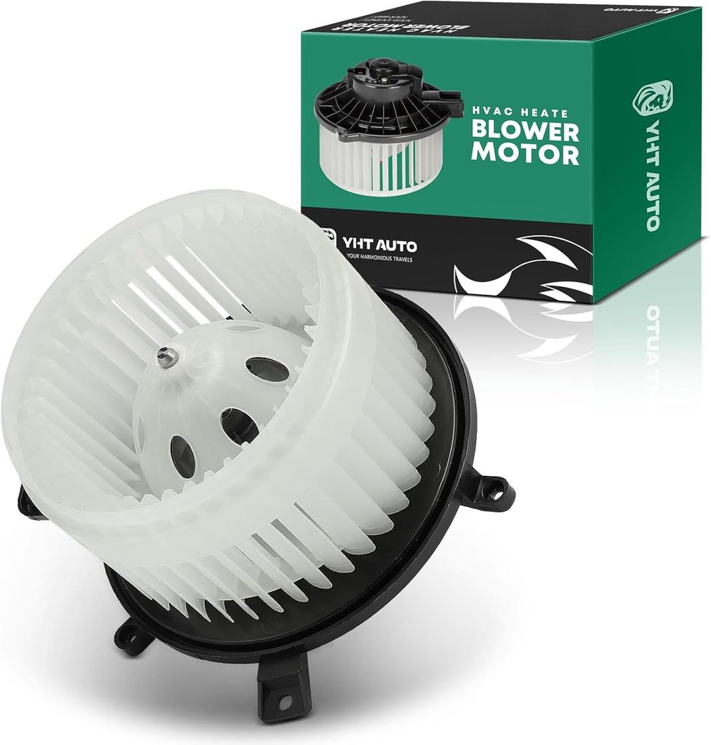 YHTAUTO Front AC Heater Blower Motor Replacement for Chrysler Dodge Jeep Select Models, Town & Country 08-16, Grand Caravan 08-20 Durango & Grand Cherokee 11-21, Grand Cherokee L 21, Front Side