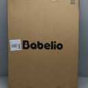 Babelio Baby Gate for Stairs, Kitchen & Doorways, No Bottom Bar| Easy Install| One-Handed Operation| Auto-Close| Hardware Mount Safety Dog Gate (Black, 34" H, 29.7-46.5" W)