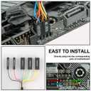 PC Power Button, Desktop External PC Power Switch, Mechanical Keyboard Switch Start On/Off/Reset for Computer Motherboard (1.8M)