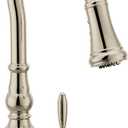 Moen Polished Nickel Weymouth 3-in-1 Water Filtration One-Handle Pulldown Kitchen Faucet, Water Filter for Sink Faucet Sold Separately, FS73004NL