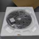 Boncoo Floor Lamps White Floor Lamp for Bedroom, LED Dimmable Floor Lamp Arc with Adjustable Silk Shade, Modern Standing Lamp for Living Room Office Study Room, 9W Bulb Included