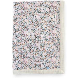 Little Unicorn Newborn Receiving Quilt | Ultra- Soft, Multi-Layered Muslin Fabric | Gift for Newborns & on-The-go (Pressed Petals) (30"x40")