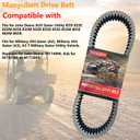 Drive Belt V-Belt M174096 for John Deere XUV Gator Utility 825I 825E 825M 835E 835M 835R 855D 855E 855M 865E 865M 865R, A2 A3 Sub for M158189 or M173005 or M174096 or UC33933 or 31C4573