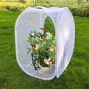 Pop-up Insect and Butterfly Habitat Cage Terrarium Clear Mesh Enclosure - 16" x 16" x 24"