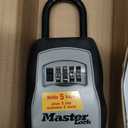 Master Lock Key Lock Box, Outdoor Lock Box for House Keys, Key Safe with Combination Lock, 5 Key Capacity, 5400EC, Black (1 Pack)