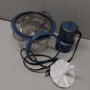 La Reveuse Food Processor,Electric Food Chopper with 7-Cup (1.7L) Glass Bowl, 4 Bi-Level Blades for Chopping,Grinding,Mincing,Whisking,Meal Prep,300W,Blue