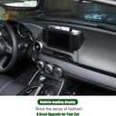 Center Console Organizer Tray Compatible with Mazda MX-5 2016-2023 Accessories, Car Navigation Screen Back Storage Box, Insert Storage Box Auxiliary Storage Tray, Black (Fit L-Peptide Car)