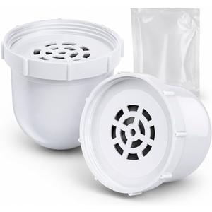 Water Pitcher Replacement Filters Compatible with Clearly Filtered Pitcher, 2 Pack | 3-Stage Filtration Removes Fluoride, Lead & PFAS | 100 Gallon/4 Month Lifespan, BPA-Free