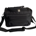 UISKOOPW Small Hairdressing Tool Bag Hairdresser Bag with Shoulder Strap, Hair Stylist Bag for Tools Hair Makeup Salon Organizer Bag with YKK Zipper (Black)