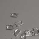 Stainless Steel Napkin Rings Metal Napkin Ring Holders Modern Ring Holder Serviette Buckles Metallic Adornment for Table Settings Kitchen Dinner Party Wedding (Bright Silver Semicircle, 8 Pcs)