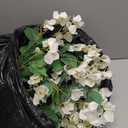 Daifunli 2 Pcs 5 FT Artificial Bougainvillea Trees Fake Bougainvillea Flowers Tree in Pot Tall Lifelike Faux Blooming Tree Large Fake Plants for Outdoor Indoor Office Home Garden Decor(White)