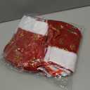 SYITCUN 24pcs Mini Christmas Stockings, 9 Christmas Stockings Bulk with Golden Snowflakes, Red Small Stockings with Sparkling Surface, Perfect for Xmas Fireplace Staircase Decoration