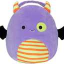 Squishmallow Official Kellytoy Halloween Squishy Soft Plush Toy Animals (Blaze Monster, 10 Inch Treat Bucket)