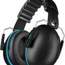 Noise Cancelling Ear muffs for Shooting Ear Protection, SNR 35dB Noise Reduction Headphones for Adult Kids Autism, Adjustable Sound proof Hearing Protection for Shooting Mowing Construction(Blue)