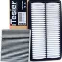 Engine Cabin Air Filter kit for Pilot (2016-2022), Ridgeline (2017-2025), Passport (2019-2025), MDX 3.0L/3.5L (2016-2020), Replaces 17220-5J6-A10, 80292-SDA-A01