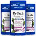 Dr Teal's Aluminum Free Deodorant, Elderberry & Vitamin D with Essential Oils, 2.65 oz (Pack of 3)