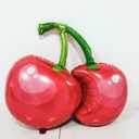 3 x 4pcs Red Cherry Balloons,Cute Cherry Balloons for Summer Party Decorations, Fruit Theme Birthday Decor,Cheetah Cherry Party, She is ready to Pop Party