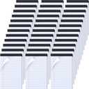 Ctosree 5x8 Legal Pads 36 Pcs Notebook Small Note Pads 65 GSM Paper College Ruled Legal Pad with Perforated Top 30 Sheets Per Writing Pad Mini Notepads Office Notepads Bulk for Office Supplies(Black)