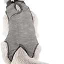 Kitten Onesies,Cat Recovery Suit for Abdominal Wounds or Skin Diseases,After Surgery Wear Anti Licking Wounds,Breathable E-Collar Alternative for Cat Grey M