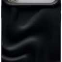 Caseative Water Ripple Pattern Wave Compatible with iPhone Case (Black,iPhone 17 Pro)