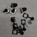 5PCS Panel Mounting RJ45 IP65 Waterproof PCB Signal Panel Cat5/5e/6 8P8C Connector Ethernet LAN Cable Connector Double Head Coupler Adapter Female to Female with Waterproof/Dust Cap