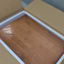 BAMBANG Extra Large Bread Box, Double Layer Bread Box for Homemade Bread, Bamboo Wooden Bread Storage Container with Tool Holder & Handles & Window, Assembly Required(14.9" x 11" x 15.3") Brown