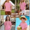 Boys Shirts Short Sleeve Summer Tops Kids Crew Neck Loose Casual Basic Tees for Boys 5-14 Years