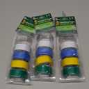3-Pack Duck Brand Multi-Purpose Electrical Tape, 0.75-Inch-by-12-Feet, 5-Rolls, Assorted, 5-Color 60 Foot (280303)