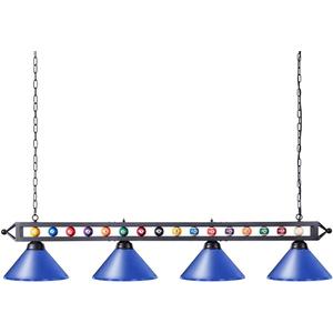 Wellmet Pool Table Lights, 4-Light Billiard Lighting Fixture for Game Room
Adjustable Industrial Hanging Pendant Light for Over Billiard Table, Kitchen Island, Dining Table, or Man Cave