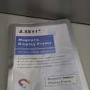 Magnetic Frames for Refrigerator, 20 Pack Double Sided Magnetic Sign Holder 8.5 x 11 for Display Picture Paper Document Flyer Page, Reusable Adhesive Frames for Walls Door Window Glass (Silver)