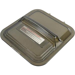 XJJ 1107-1356 Skimmer Lid Clear Tinted Black, Fit for 2094 & 2095 Doughboy Deluxe Skimmers, Replaces Skim-line Vacuum Skim Filter lid 1121-1349 11211349
