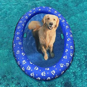 Dog Pool Float Inflatable Dog Floats for Pool Dog Floaties Swimming Pool Floats for Small Medium Large Dog Puncture Proof (Cobalt blue)
