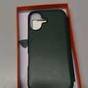 SHIELDON Genuine Leather Slim Wallet Case for iPhone 17 6.3" 5G 2025 | Wireless Charging, RFID Blocking Credit Card Holder, Flip Design, Magnetic Closure, Protective Phone Shell - Evergreen