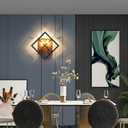 Farmhouse Wall Sconce with Black Finish & Wood Grain,Rustic Wall Sconces Indoor Wall Light Fixtures 17.8in for Stairway, Living Room, Bedroom, Bathroom (2 Light,E26 Base, No Bulbs)