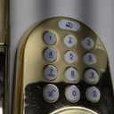 MiLocks DF-02P Keyless Entry Deadbolt Door Lock with Electronic Digital Keypad Entry, Polished Brass , Yellow