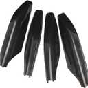 Roof Rack Rail Leg End Cover Shell 4pcs (Painted Black) for Lexus GX470 Toyota Land Cruiser Prado FJ120 2003-2009 Replaces 63491-60060 63492-60040 63493-60060 63494-60050